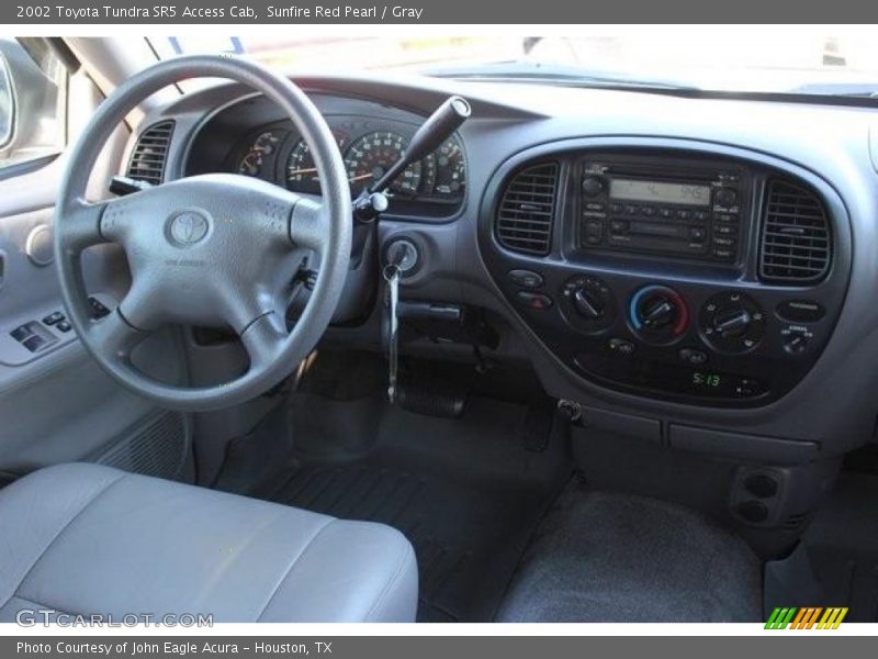 Sunfire Red Pearl / Gray 2002 Toyota Tundra SR5 Access Cab
