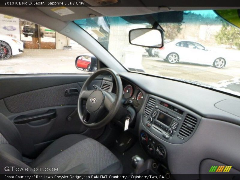Sapphire Blue / Gray 2010 Kia Rio LX Sedan