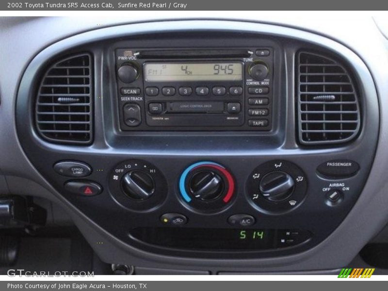Sunfire Red Pearl / Gray 2002 Toyota Tundra SR5 Access Cab