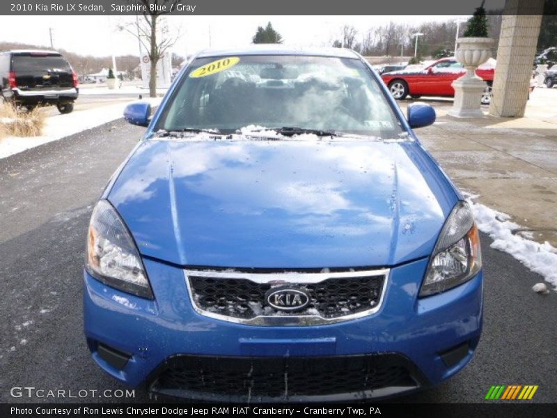 Sapphire Blue / Gray 2010 Kia Rio LX Sedan