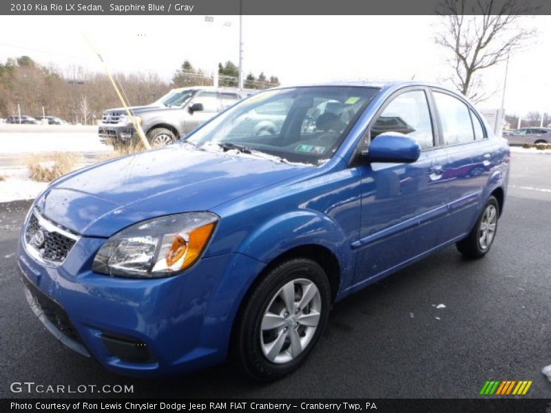 Sapphire Blue / Gray 2010 Kia Rio LX Sedan