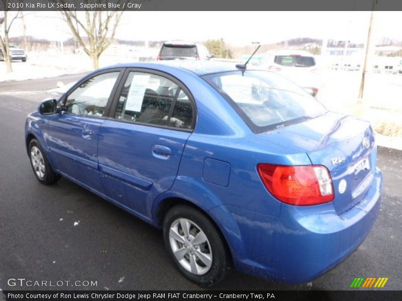 Sapphire Blue / Gray 2010 Kia Rio LX Sedan