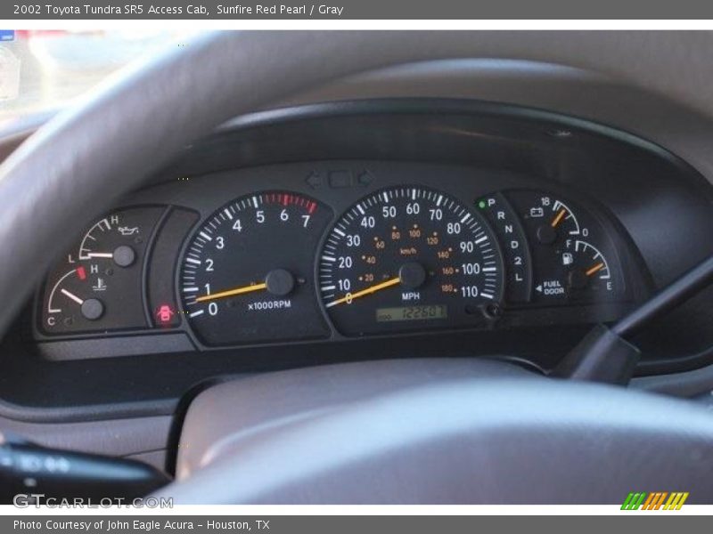Sunfire Red Pearl / Gray 2002 Toyota Tundra SR5 Access Cab