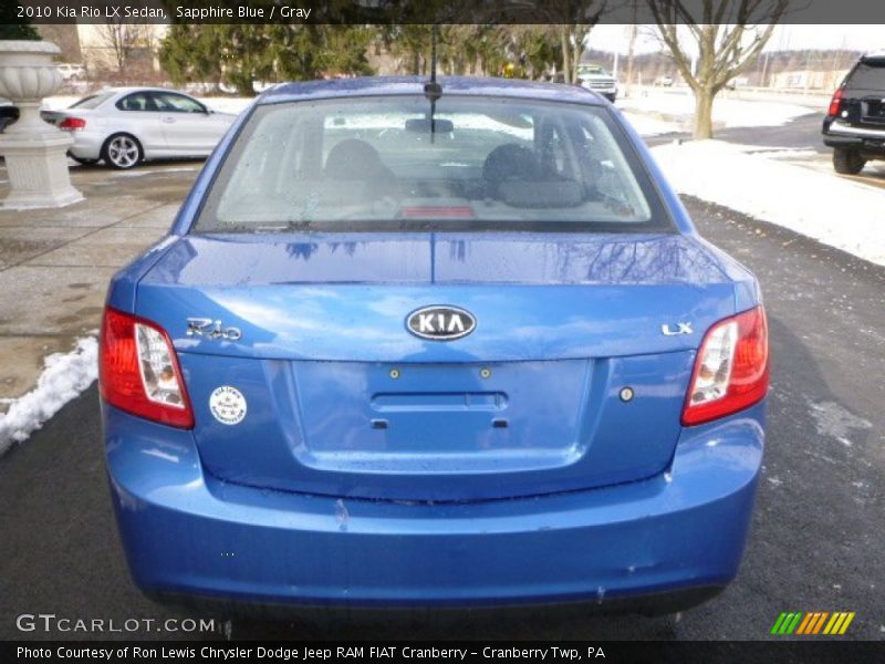 Sapphire Blue / Gray 2010 Kia Rio LX Sedan