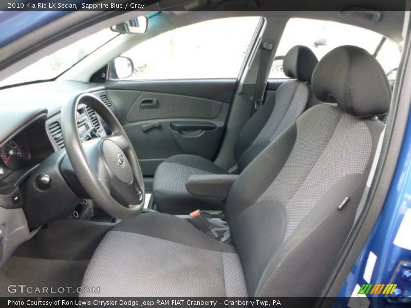 Sapphire Blue / Gray 2010 Kia Rio LX Sedan