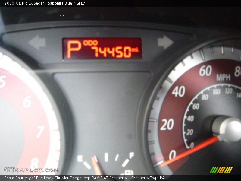 Sapphire Blue / Gray 2010 Kia Rio LX Sedan