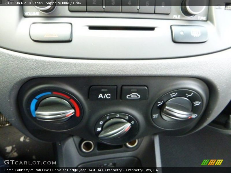 Sapphire Blue / Gray 2010 Kia Rio LX Sedan