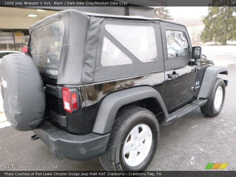 Black / Dark Slate Gray/Medium Slate Gray 2008 Jeep Wrangler X 4x4