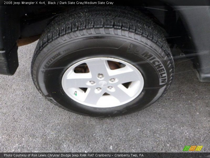Black / Dark Slate Gray/Medium Slate Gray 2008 Jeep Wrangler X 4x4
