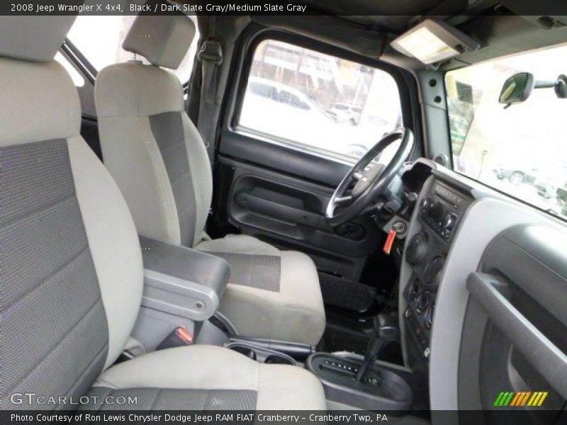 Black / Dark Slate Gray/Medium Slate Gray 2008 Jeep Wrangler X 4x4