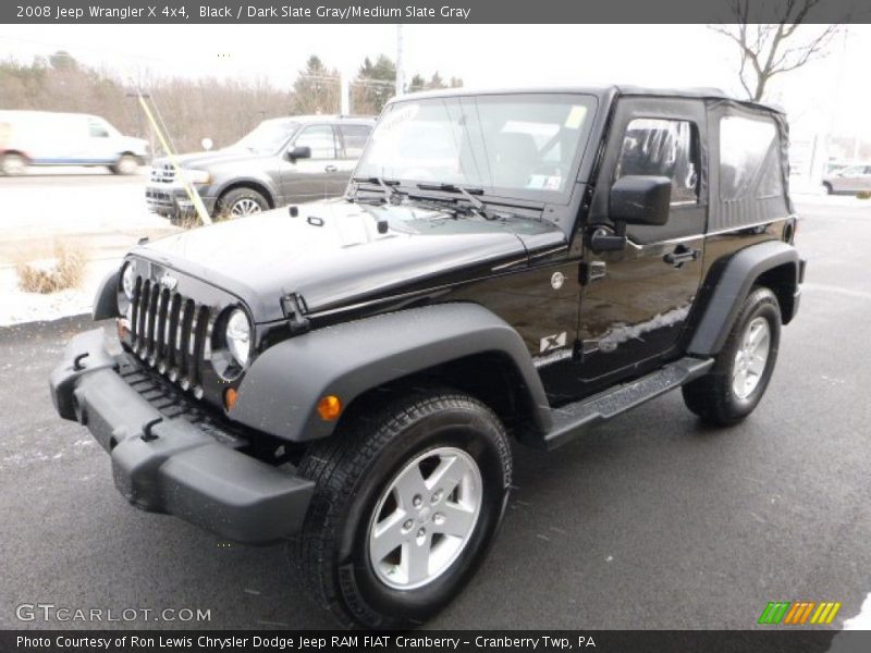 Black / Dark Slate Gray/Medium Slate Gray 2008 Jeep Wrangler X 4x4