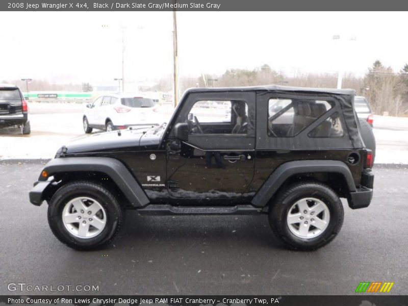 Black / Dark Slate Gray/Medium Slate Gray 2008 Jeep Wrangler X 4x4