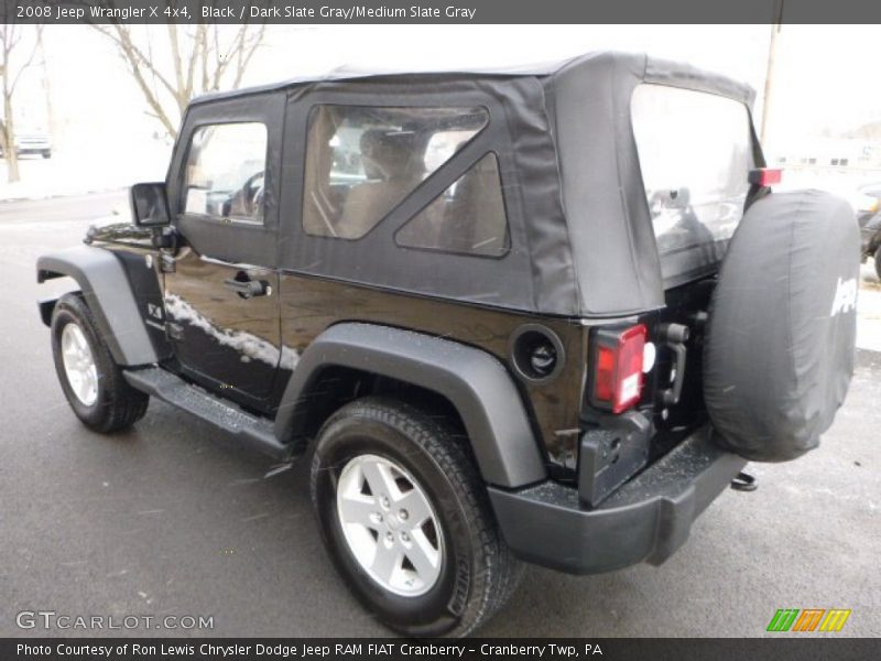 Black / Dark Slate Gray/Medium Slate Gray 2008 Jeep Wrangler X 4x4