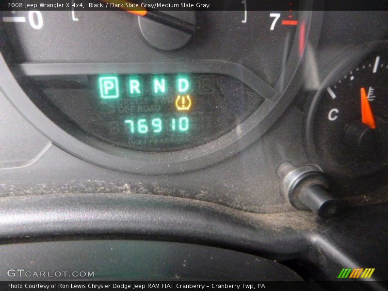 Black / Dark Slate Gray/Medium Slate Gray 2008 Jeep Wrangler X 4x4