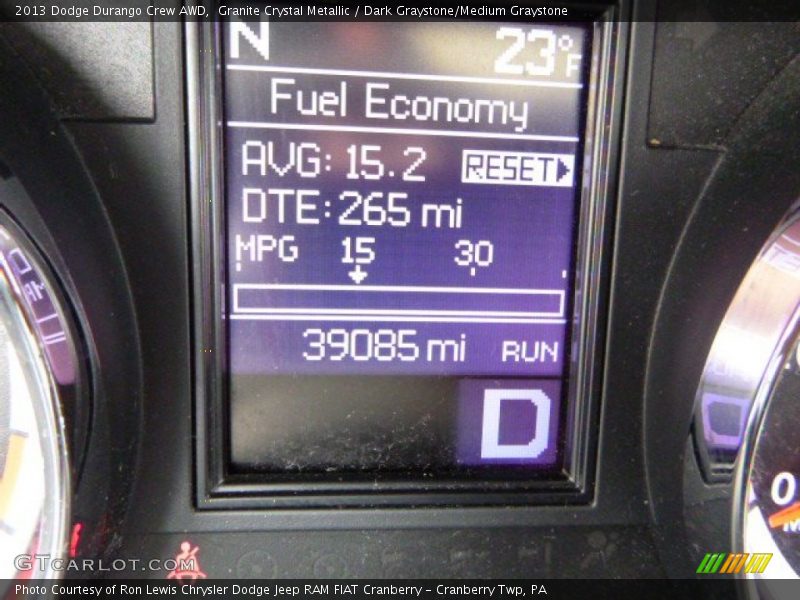 Granite Crystal Metallic / Dark Graystone/Medium Graystone 2013 Dodge Durango Crew AWD