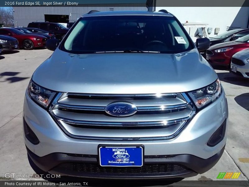 Ingot Silver / Ebony 2016 Ford Edge SE