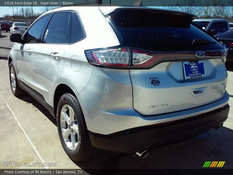 Ingot Silver / Ebony 2016 Ford Edge SE