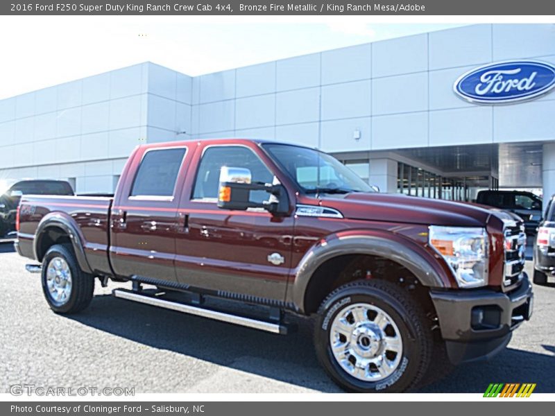 Bronze Fire Metallic / King Ranch Mesa/Adobe 2016 Ford F250 Super Duty King Ranch Crew Cab 4x4