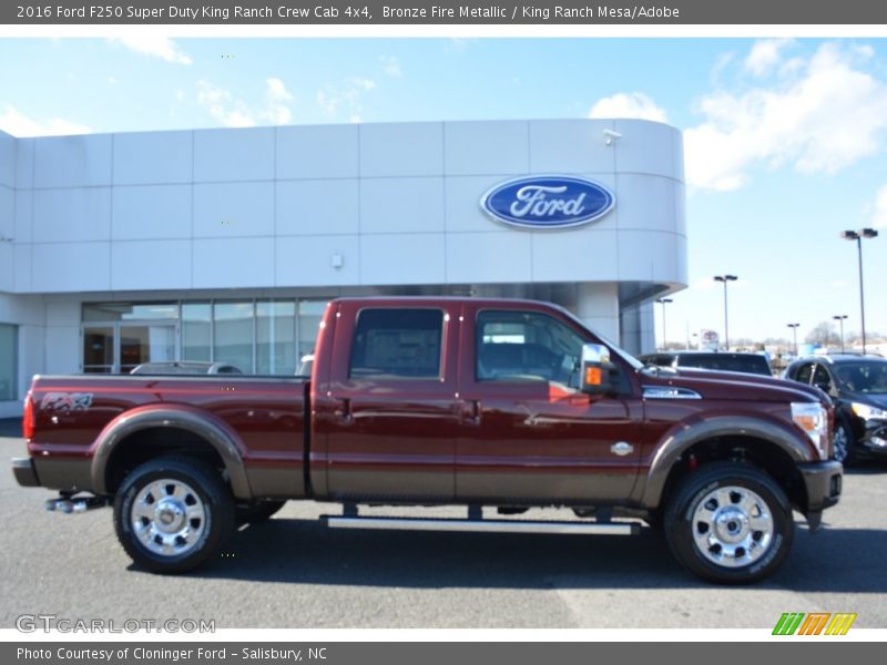 Bronze Fire Metallic / King Ranch Mesa/Adobe 2016 Ford F250 Super Duty King Ranch Crew Cab 4x4