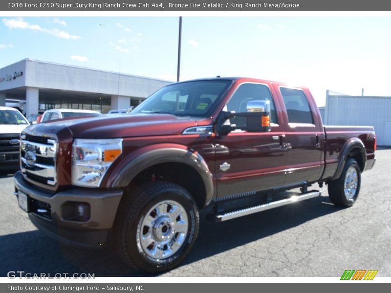 Bronze Fire Metallic / King Ranch Mesa/Adobe 2016 Ford F250 Super Duty King Ranch Crew Cab 4x4