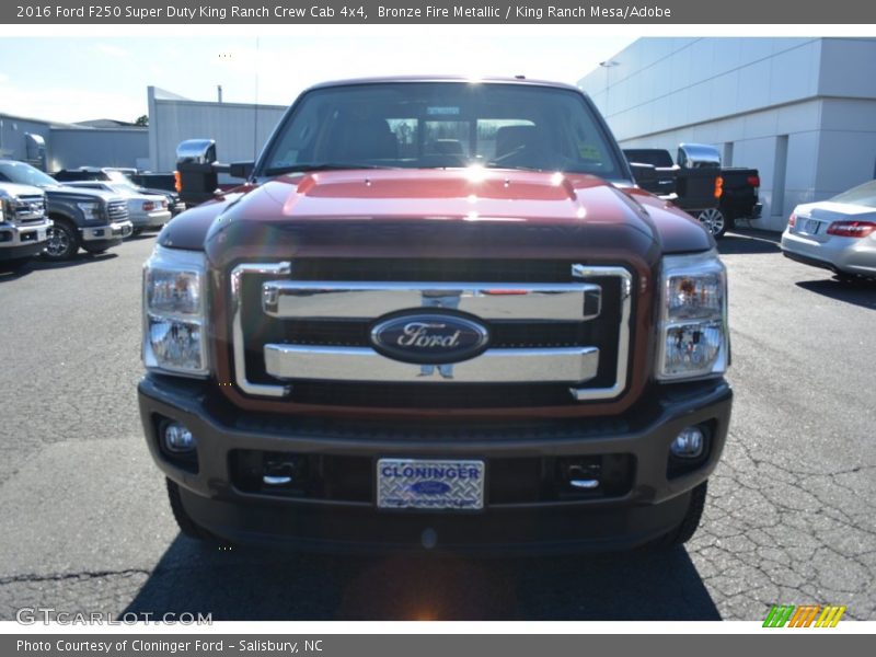 Bronze Fire Metallic / King Ranch Mesa/Adobe 2016 Ford F250 Super Duty King Ranch Crew Cab 4x4