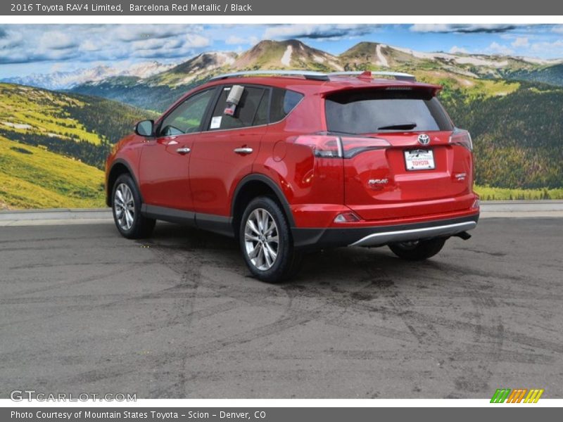 Barcelona Red Metallic / Black 2016 Toyota RAV4 Limited