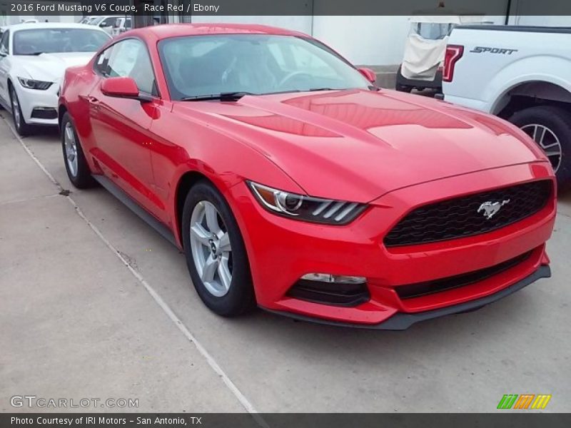 Race Red / Ebony 2016 Ford Mustang V6 Coupe