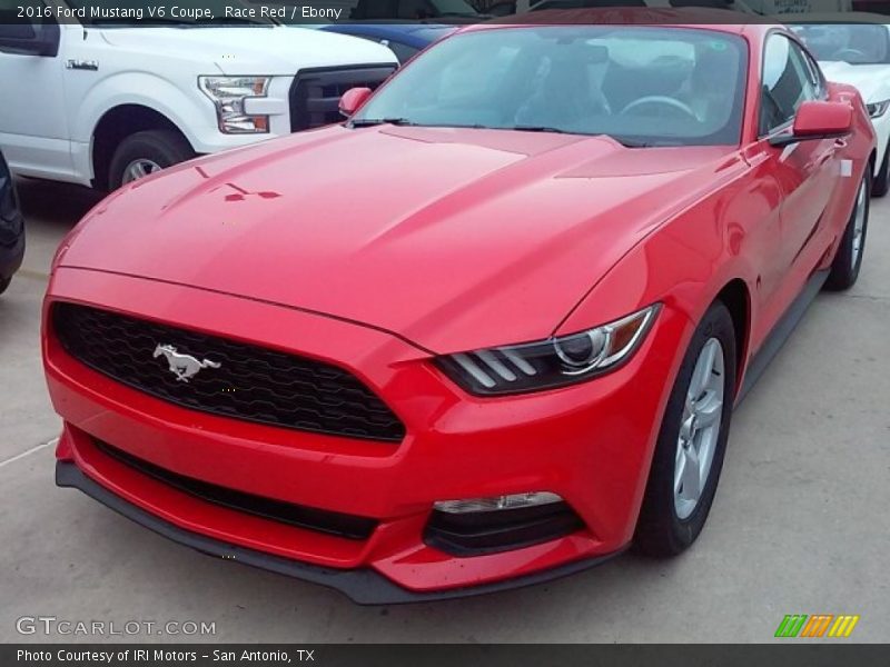 Race Red / Ebony 2016 Ford Mustang V6 Coupe