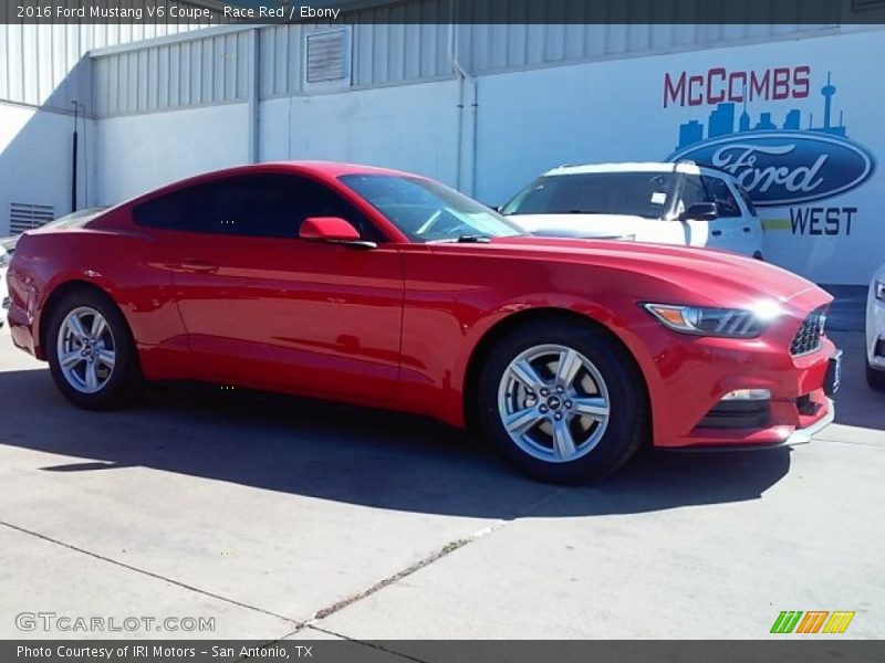 Race Red / Ebony 2016 Ford Mustang V6 Coupe