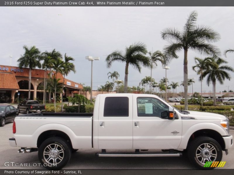  2016 F250 Super Duty Platinum Crew Cab 4x4 White Platinum Metallic