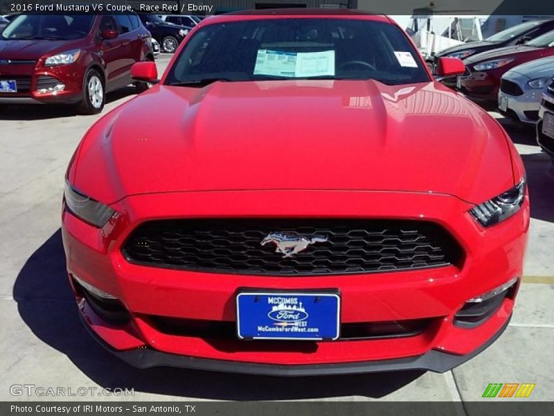 Race Red / Ebony 2016 Ford Mustang V6 Coupe
