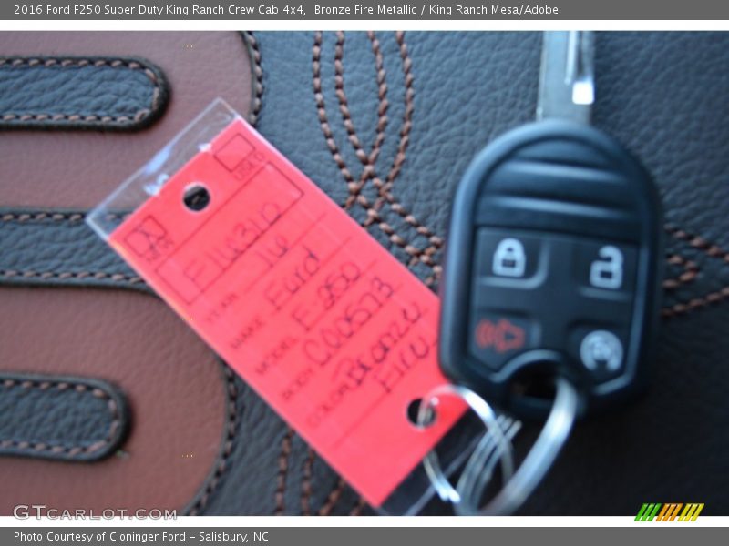 Bronze Fire Metallic / King Ranch Mesa/Adobe 2016 Ford F250 Super Duty King Ranch Crew Cab 4x4