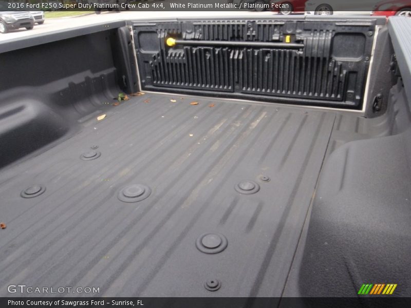 White Platinum Metallic / Platinum Pecan 2016 Ford F250 Super Duty Platinum Crew Cab 4x4