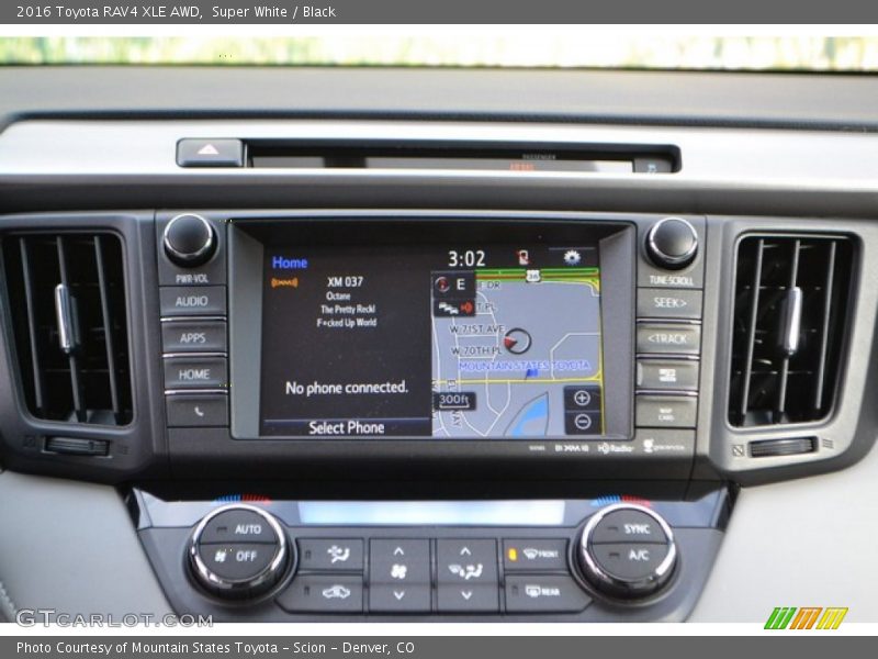 Super White / Black 2016 Toyota RAV4 XLE AWD