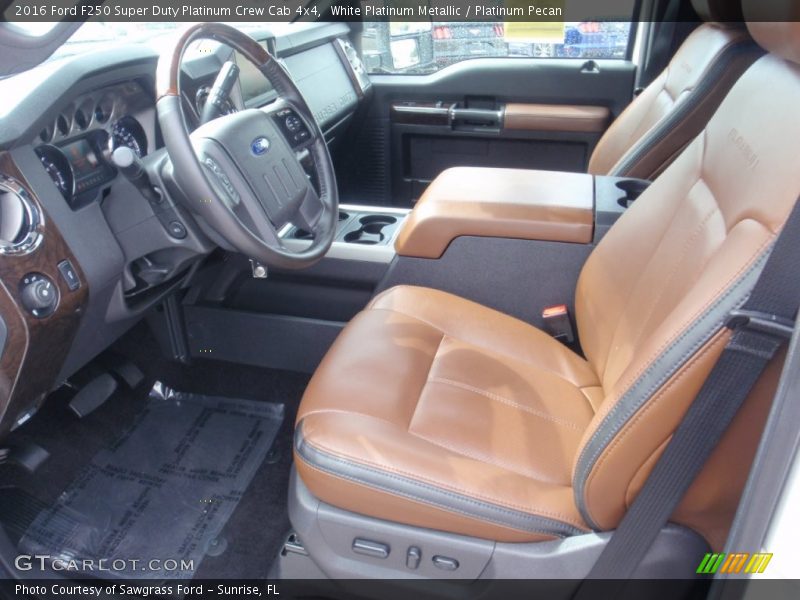  2016 F250 Super Duty Platinum Crew Cab 4x4 Platinum Pecan Interior