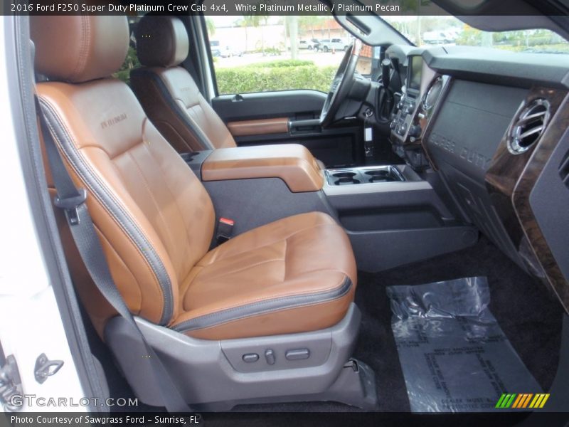 Front Seat of 2016 F250 Super Duty Platinum Crew Cab 4x4