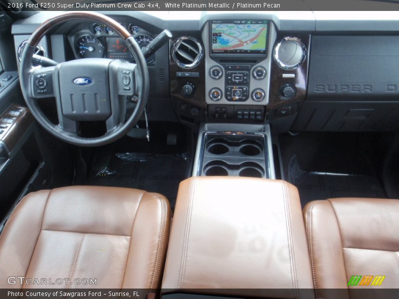 Dashboard of 2016 F250 Super Duty Platinum Crew Cab 4x4