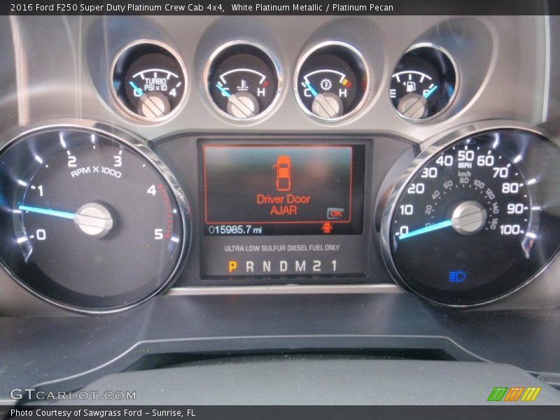  2016 F250 Super Duty Platinum Crew Cab 4x4 Platinum Crew Cab 4x4 Gauges