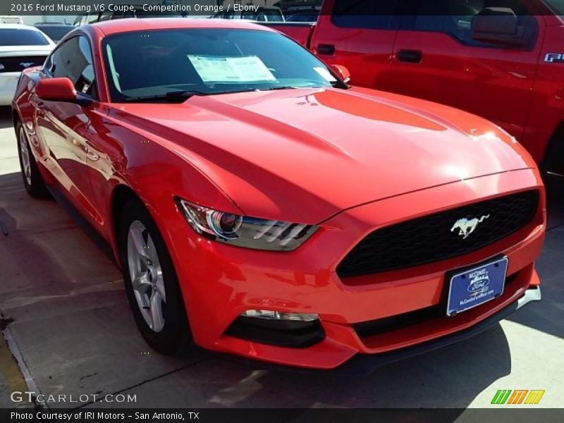 Competition Orange / Ebony 2016 Ford Mustang V6 Coupe