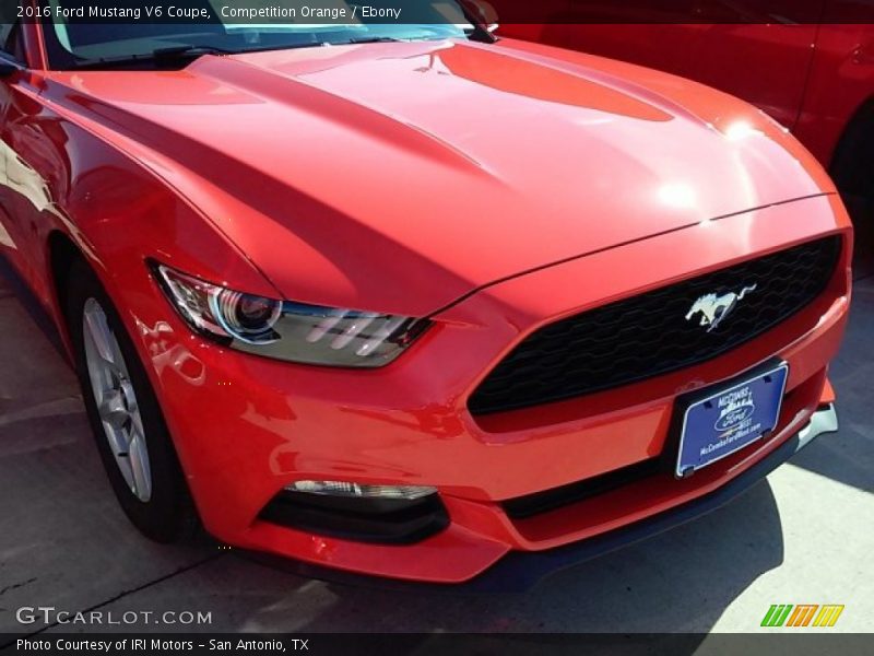 Competition Orange / Ebony 2016 Ford Mustang V6 Coupe