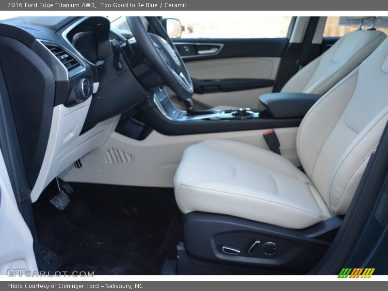 Too Good to Be Blue / Ceramic 2016 Ford Edge Titanium AWD