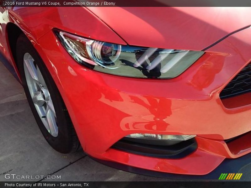 Competition Orange / Ebony 2016 Ford Mustang V6 Coupe