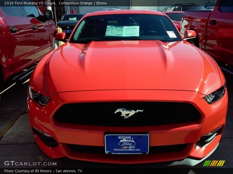 Competition Orange / Ebony 2016 Ford Mustang V6 Coupe