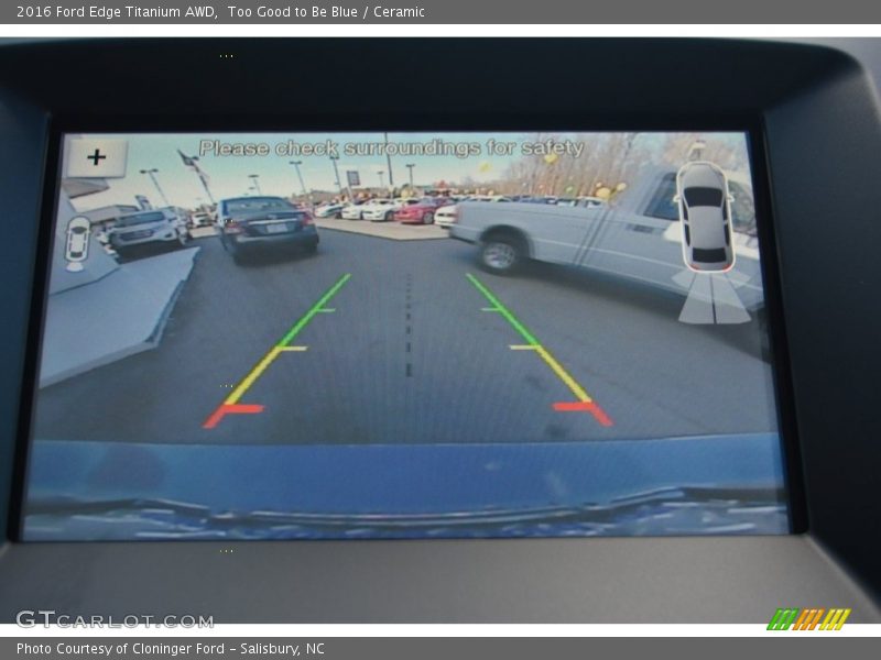 Too Good to Be Blue / Ceramic 2016 Ford Edge Titanium AWD