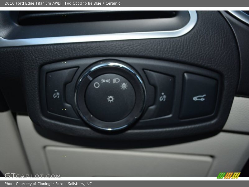 Too Good to Be Blue / Ceramic 2016 Ford Edge Titanium AWD