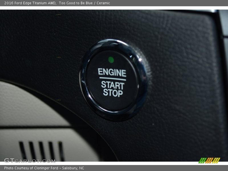 Too Good to Be Blue / Ceramic 2016 Ford Edge Titanium AWD