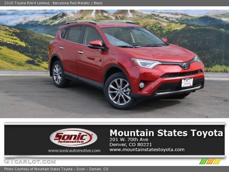 Barcelona Red Metallic / Black 2016 Toyota RAV4 Limited