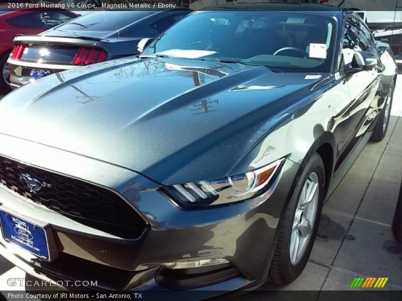 Magnetic Metallic / Ebony 2016 Ford Mustang V6 Coupe