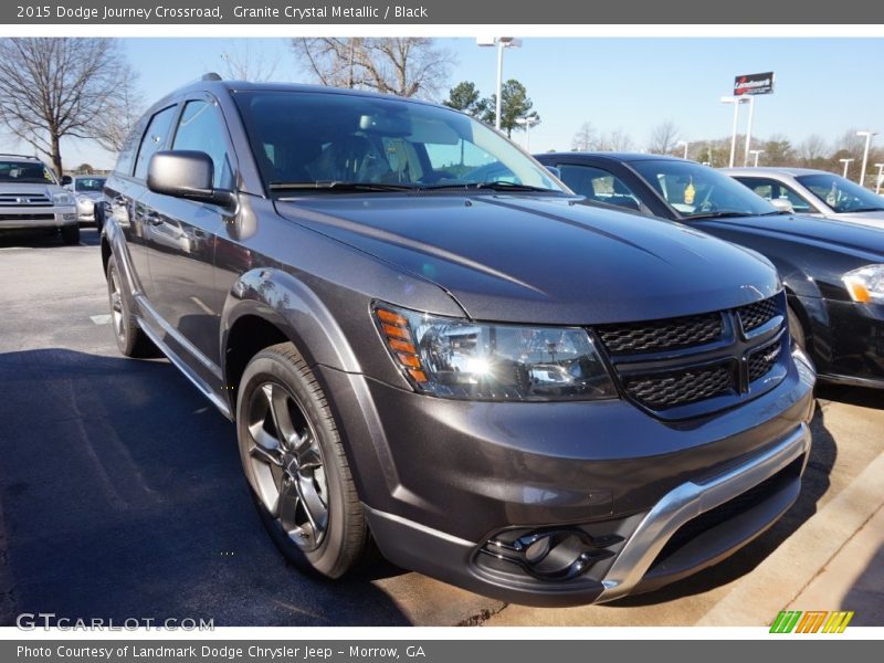 Granite Crystal Metallic / Black 2015 Dodge Journey Crossroad