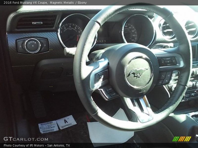 Magnetic Metallic / Ebony 2016 Ford Mustang V6 Coupe